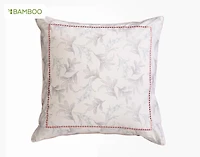 Cabana Euro Sham, Floral, White, 26" x 26"