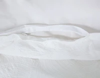 Corvo Duvet Cover, Cotton, Geometric, White, King