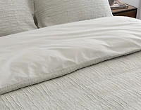 Montego Duvet Cover, Cotton, Geometric, Green, King