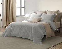 Montego Duvet Cover, Cotton, Geometric, Green, King