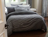 Cavalo Duvet Cover, Cotton, Geometric, Grey,