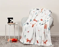 Kids' Fleece Velveteen Throw - Reddy Fox
