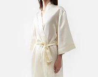 Silk Blend Kimono Robe