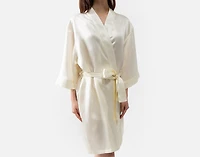 Silk Blend Kimono Robe