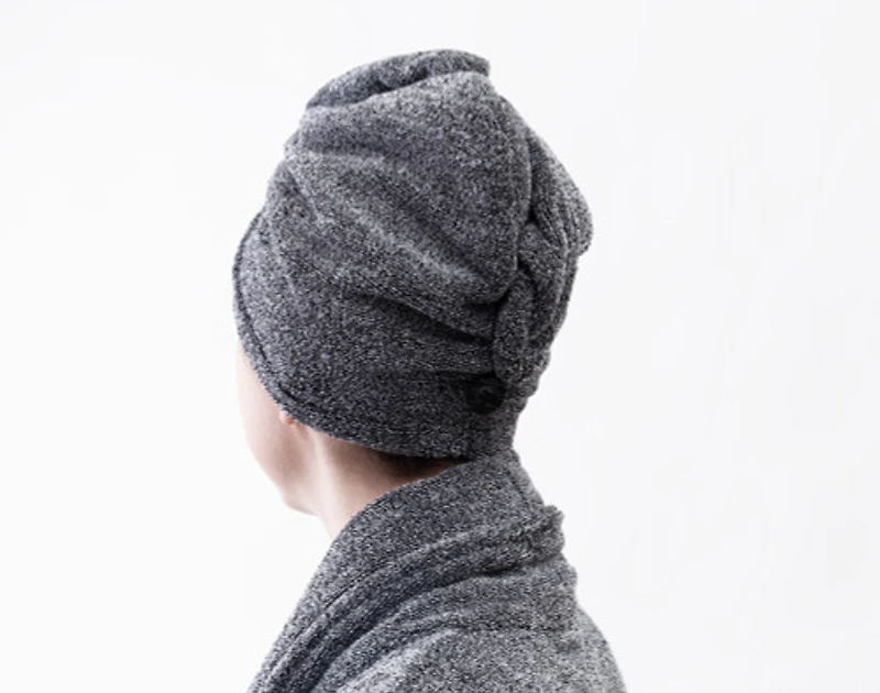 3-Piece Charcoal Infused Spa Wrap Bundle, Grey