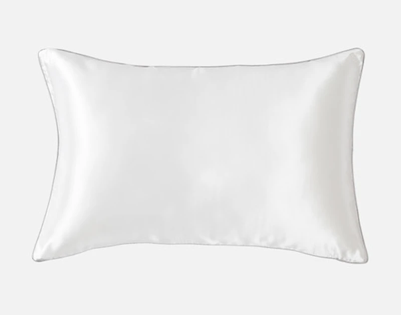 100% Mulberry Silk Piped Edge Pillow Sham