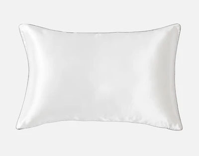 100% Mulberry Silk Piped Edge Pillow Sham