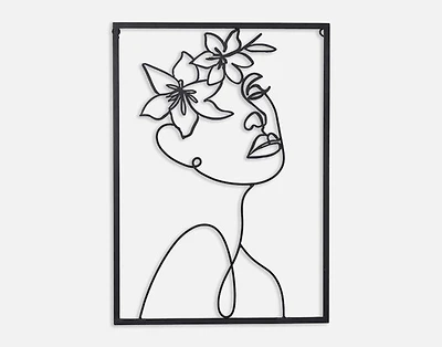 Harmony Metal Linework Wall Art, Scenic, White