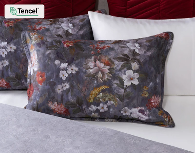 Renoir Floral Duvet Cover, TENCEL Lyocell, Floral, Purple, Double