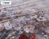 Renoir Floral Duvet Cover, TENCEL Lyocell, Floral, Purple, Double