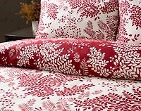 Hayberry Duvet Cover, Cotton, Botanical, Red, Twin