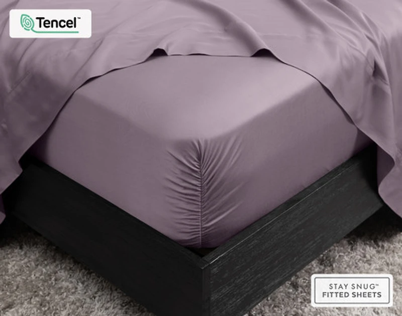 BeechBliss TENCEL Modal Fitted Sheet - Purple Haze