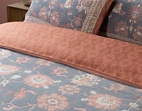Mahara Duvet Cover, Cotton, Floral, Blue,