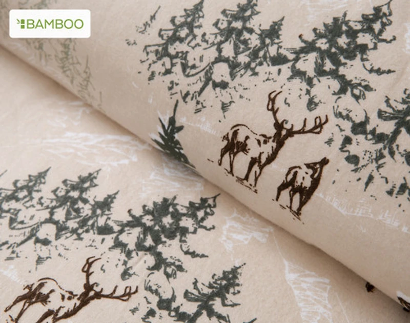 Bamboo Cotton Flannel Duvet Cover, Bamboo Cotton Set