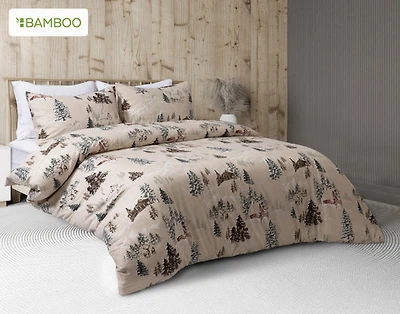 Bamboo Cotton Flannel Duvet Cover, Bamboo Cotton Set