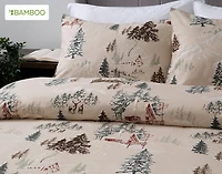 Bamboo Cotton Flannel Duvet Cover, Bamboo Cotton Set