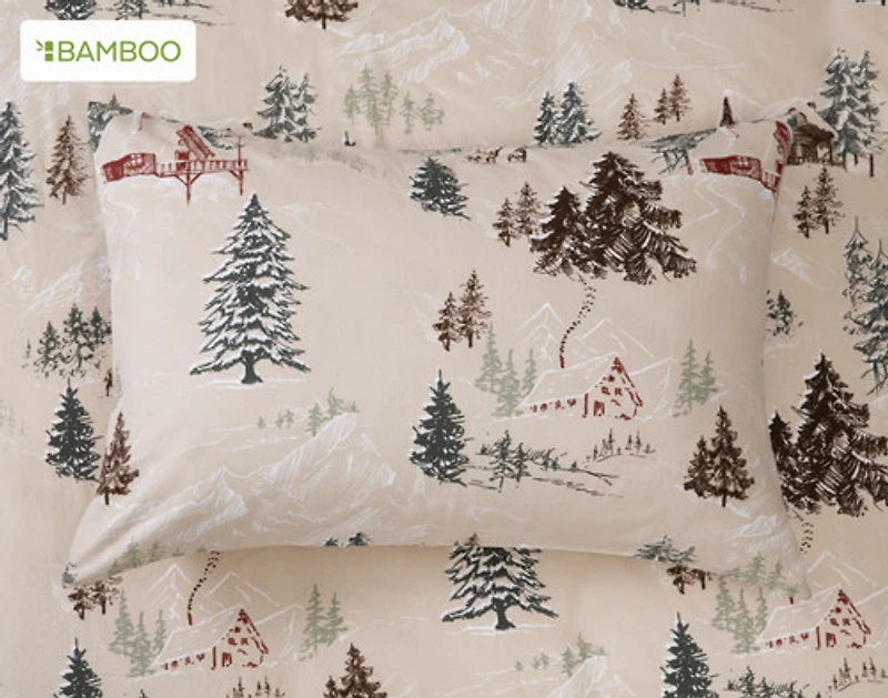 Bamboo Cotton Flannel Duvet Cover, Bamboo Cotton Set