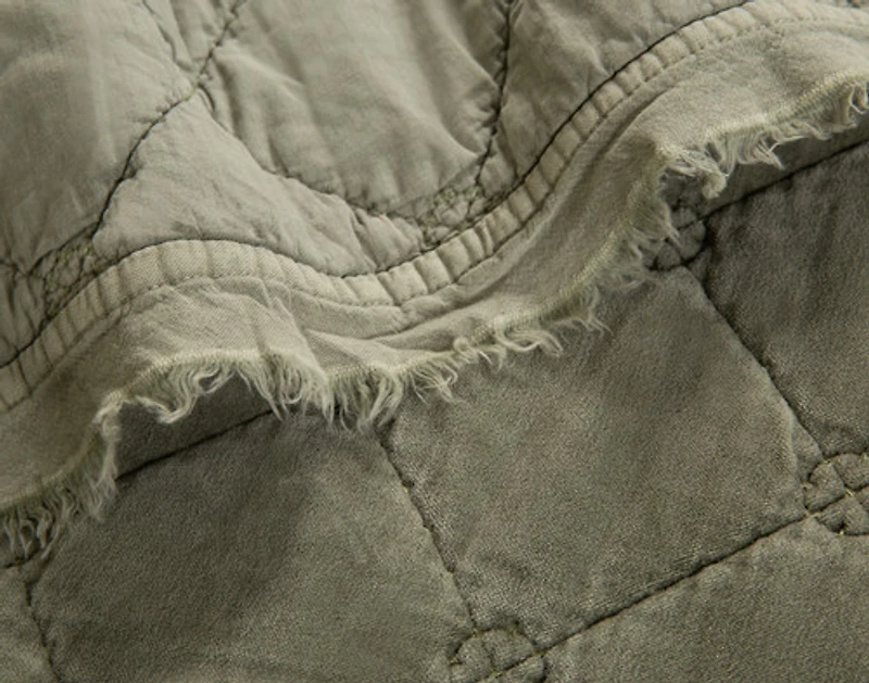Silas Quilt Set, Geometric, Green,