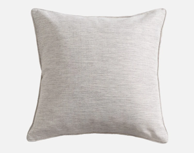 Striation Euro Sham, Geometric, Grey, 26" x 26"