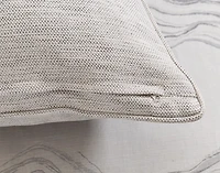 Striation Euro Sham, Geometric, Grey, 26" x 26"