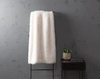 Arctic Fox Faux Fur Throw