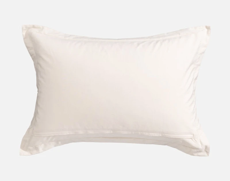 Natura Cotton Jacquard Pillow Sham, Botanical, Beige,