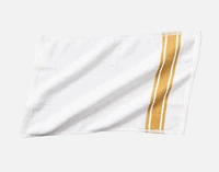 Bronze Stripe Cotton Towel Set, Geometric, White