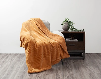Chevron Etch Throw