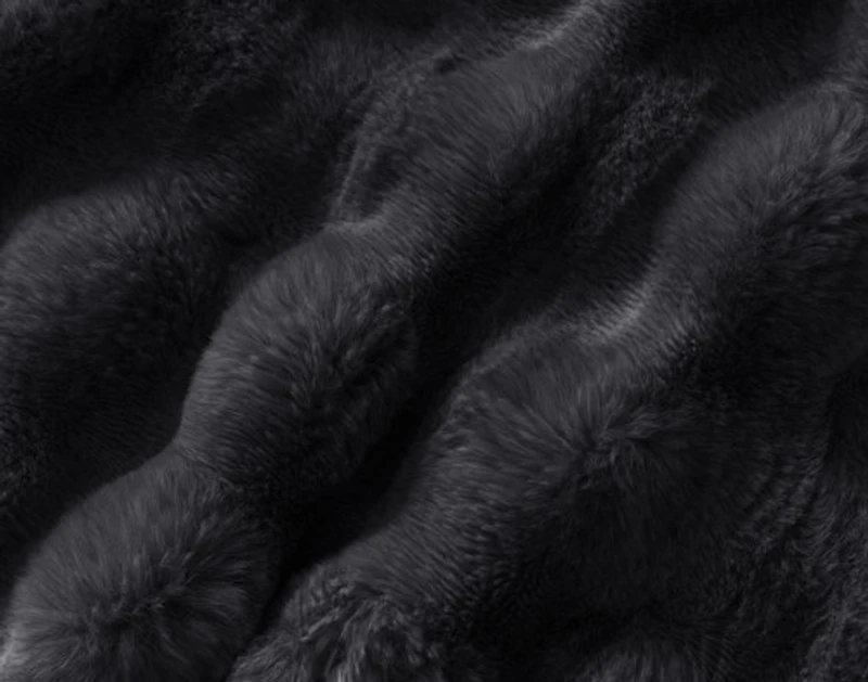 Bubble Faux Fur Throw