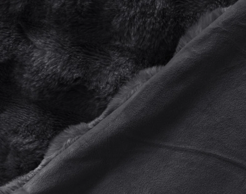 Bubble Faux Fur Throw