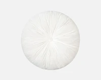 Pleated Velvet Round Cushion