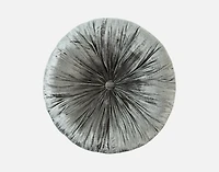 Pleated Velvet Round Cushion