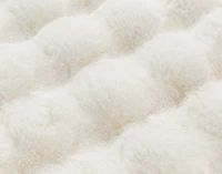 Bubble Faux Fur Square Cushion