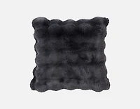 Bubble Faux Fur Square Cushion