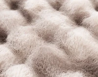 Bubble Faux Fur Square Cushion