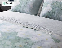 Persuasion Floral Duvet Cover, TENCEL Lyocell, Floral, White,