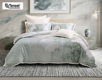 Persuasion Floral Duvet Cover, TENCEL Lyocell, Floral, White,
