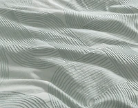 Tempo Duvet Cover, Cotton, Geometric, Green, King