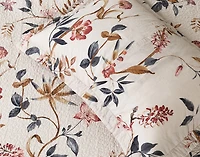 Felicity Cotton Quilt Set, Floral, Beige, Queen