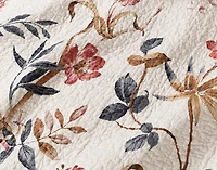 Felicity Cotton Quilt Set, Floral, Beige, Queen