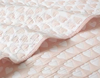 Sweetheart Cotton Blend Coverlet Set, Contemporary, Pink, Twin