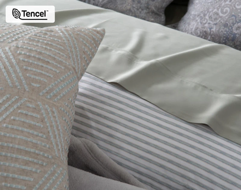 Bayview Duvet Cover, Paisley, Green,