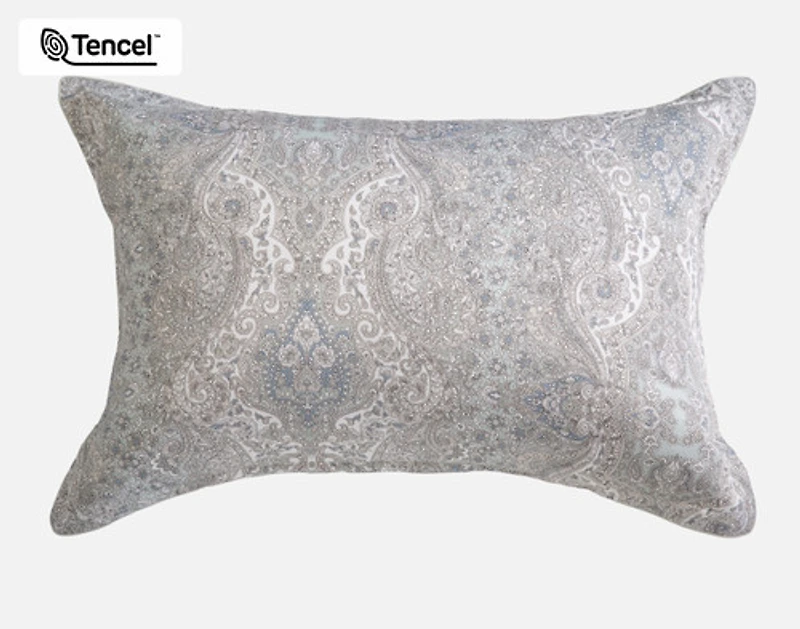 Bayview Pillow Sham, Paisley, Green, Queen