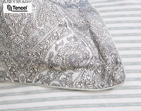 Bayview Pillow Sham, Paisley, Green, Queen
