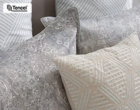 Bayview Pillow Sham, Paisley, Green, Queen
