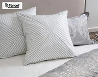 Bayview Euro Sham, Geometric, Green, 26" x 26"