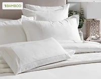 Monroe White Pillow Sham, Geometric,