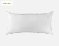 Monroe White Boudoir Pillow Cover, Geometric, Black, 24" x 12"