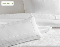 Monroe White Boudoir Pillow Cover, Geometric, Black, 24" x 12"