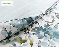 Seabreeze Botanical Duvet Cover, Bamboo Cotton, Botanical, Green,